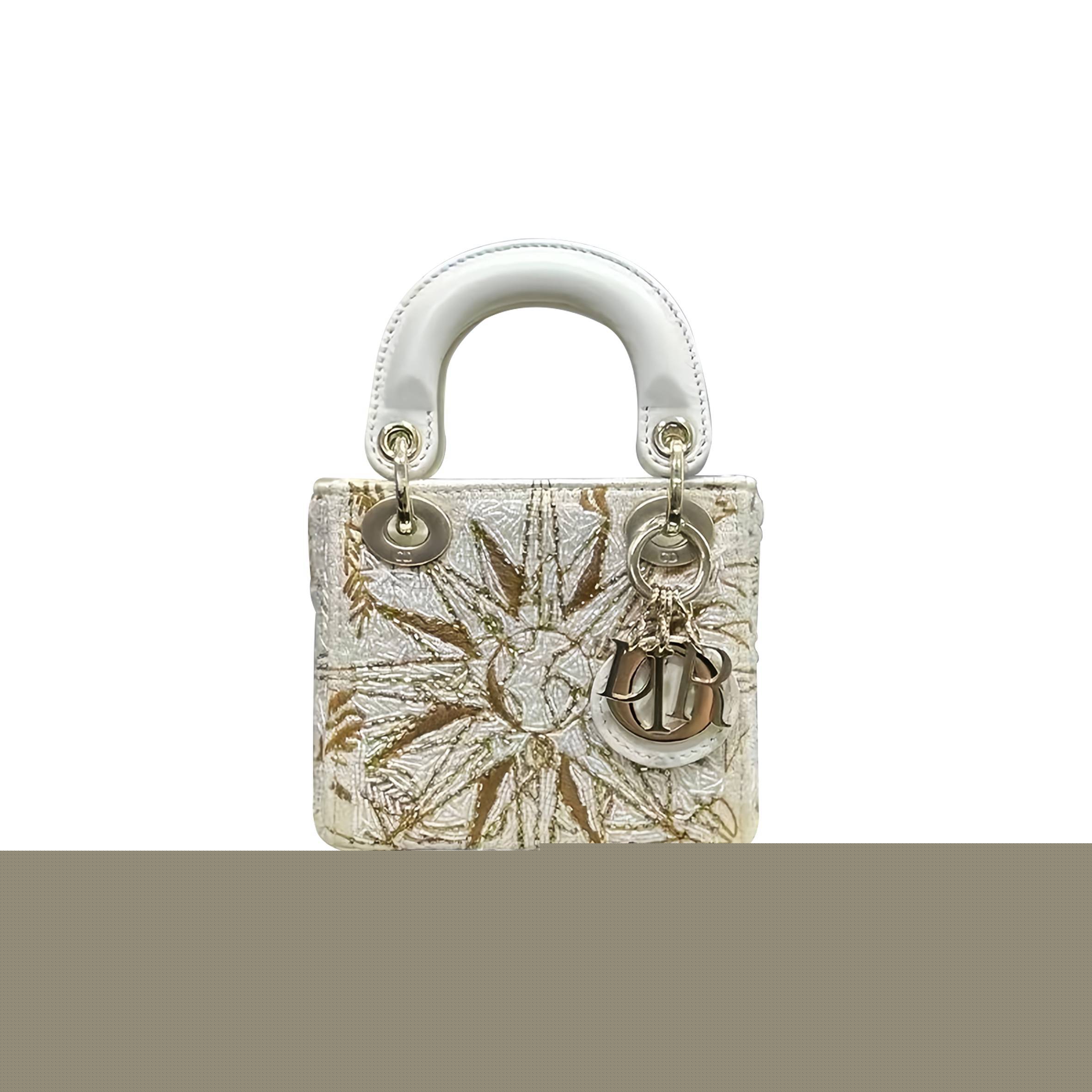 d*or mirco lady d*or S*per mini gold bag s0856 (12*10.2*5cm)